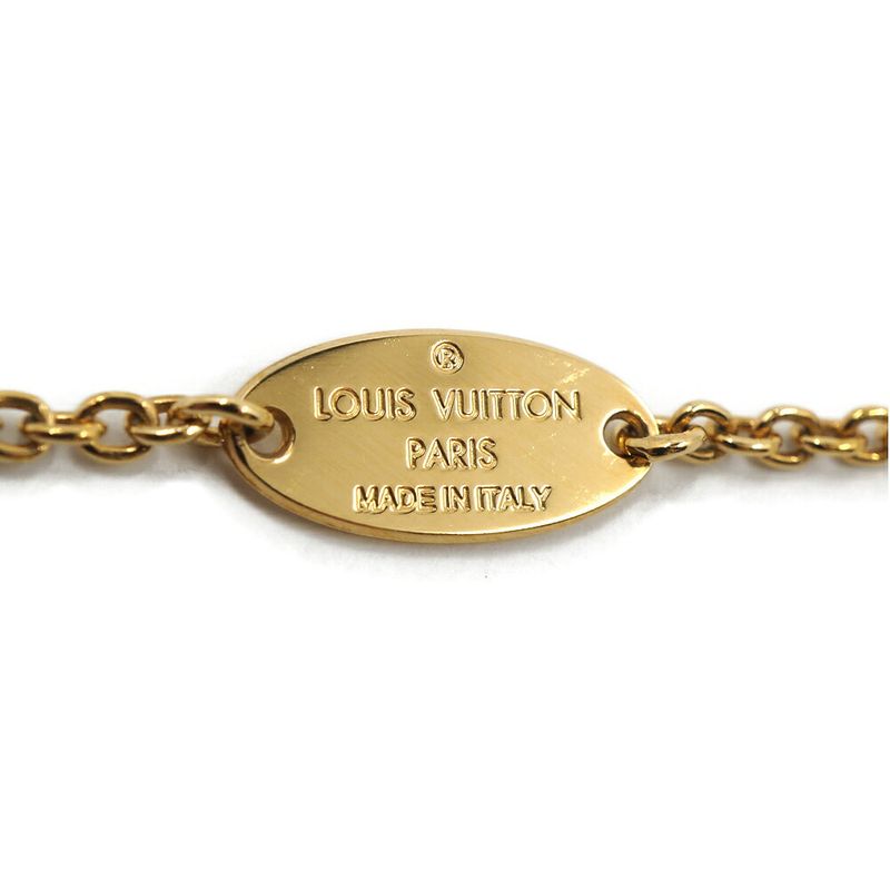 Louis Vuitton Mark Collier Essential Lou Metal Pearl Gold Necklace