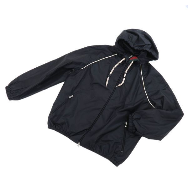 Gucci Zip Jacket Nylon Leather