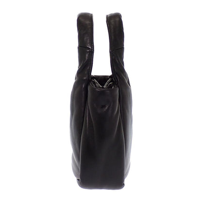 Prada Padded Mini Handbag Leather Black Silver
