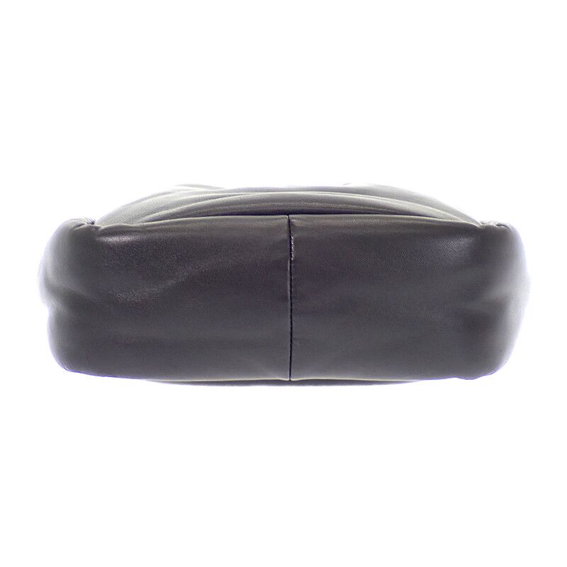 Prada Padded Mini Handbag Leather Black Silver