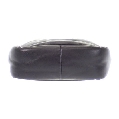 Prada Padded Mini Handbag Leather Black Silver