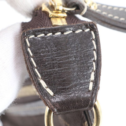 Louis Vuitton Monogram Mini Lin Pochette Ebene Pouch