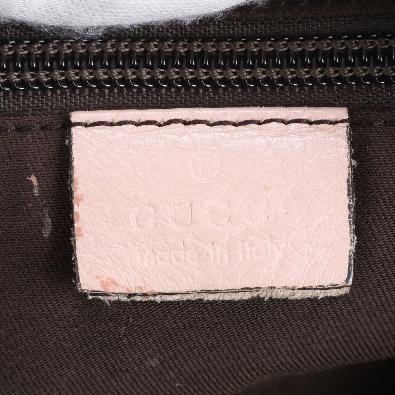 Gucci GG Canvas Leather Shoulder Bag Crossbody Hand Tote