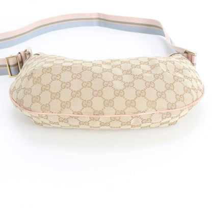 Gucci GG Canvas Leather Shoulder Bag Crossbody Hand Tote