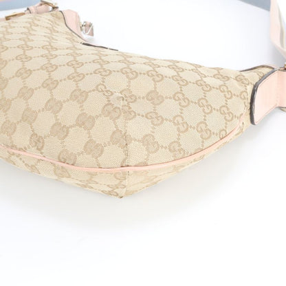 Gucci GG Canvas Leather Shoulder Bag Crossbody Hand Tote