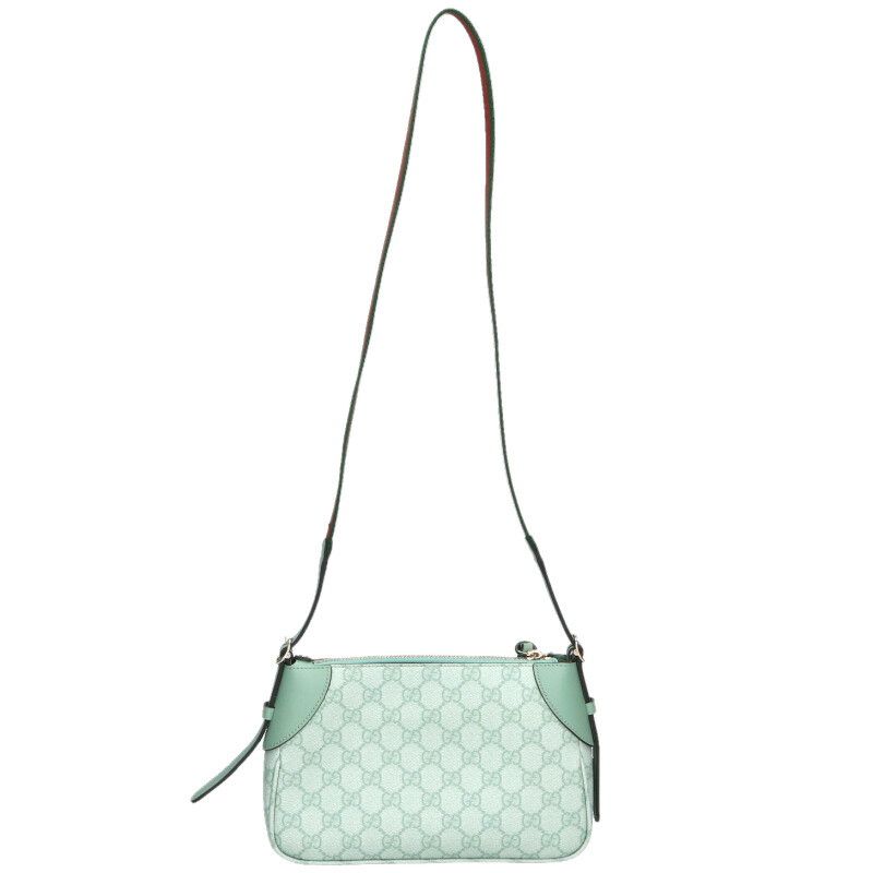 Gucci GG Emblem Shoulder Bag Light Green