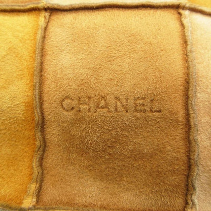 Chanel Chocolate Suede Patchwork Tote Beige