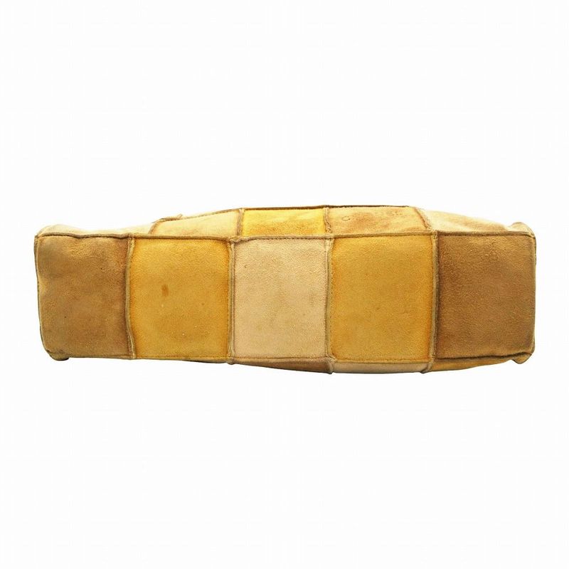 Chanel Chocolate Suede Patchwork Tote Beige