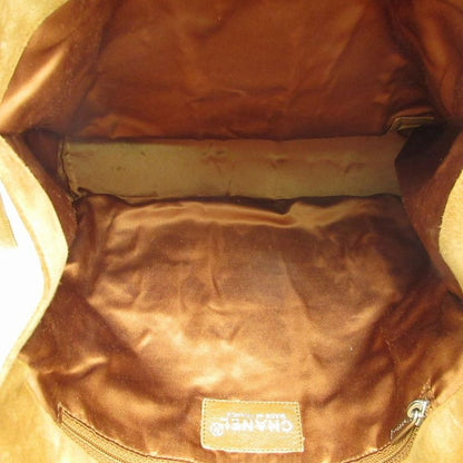 Chanel Chocolate Suede Patchwork Tote Beige