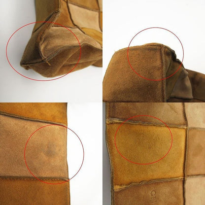 Chanel Chocolate Suede Patchwork Tote Beige