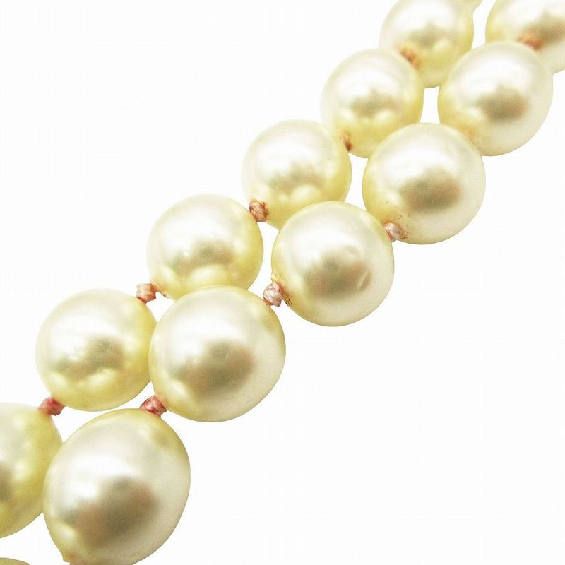 Chanel Vintage Pearl Gold Long Chain Necklace