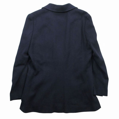 Chanel Gold Button Coin Vintage Skirt Suit Set Dark Navy 38