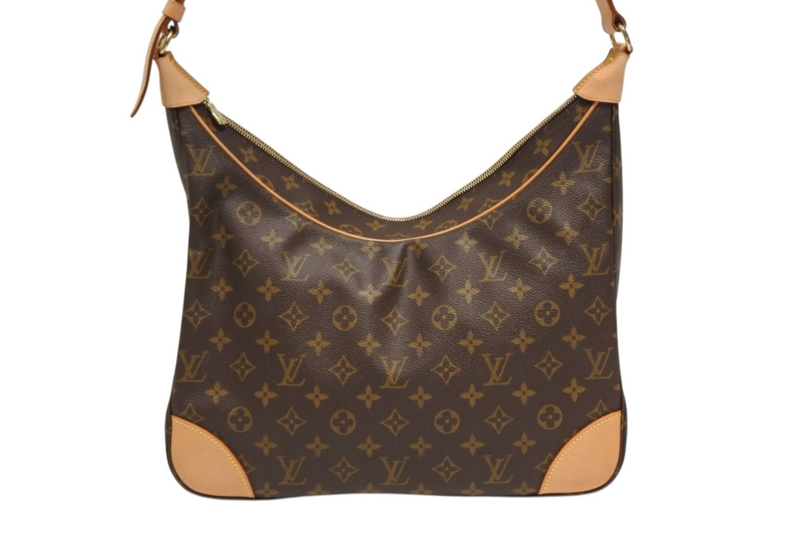 Louis Vuitton Boulogne 35 Shoulder Bag Vachetta Leather Brown Gold 4 — view 2