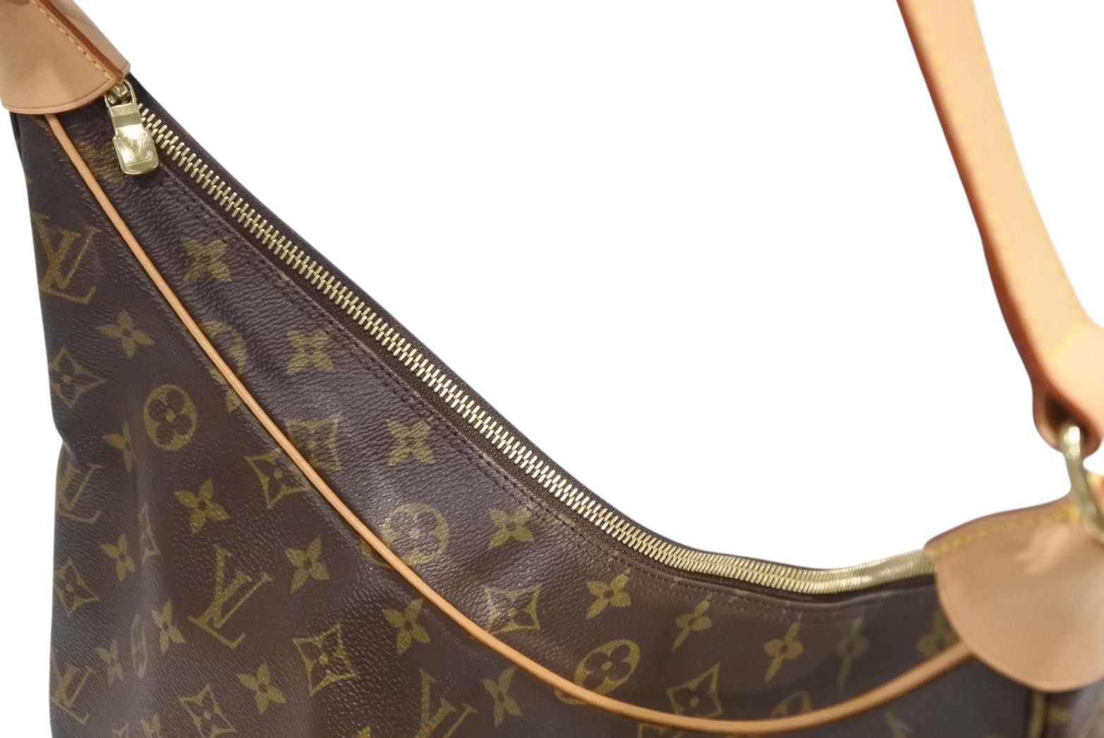 Louis Vuitton Boulogne 35 Shoulder Bag Vachetta Leather Brown Gold 4 — view 8