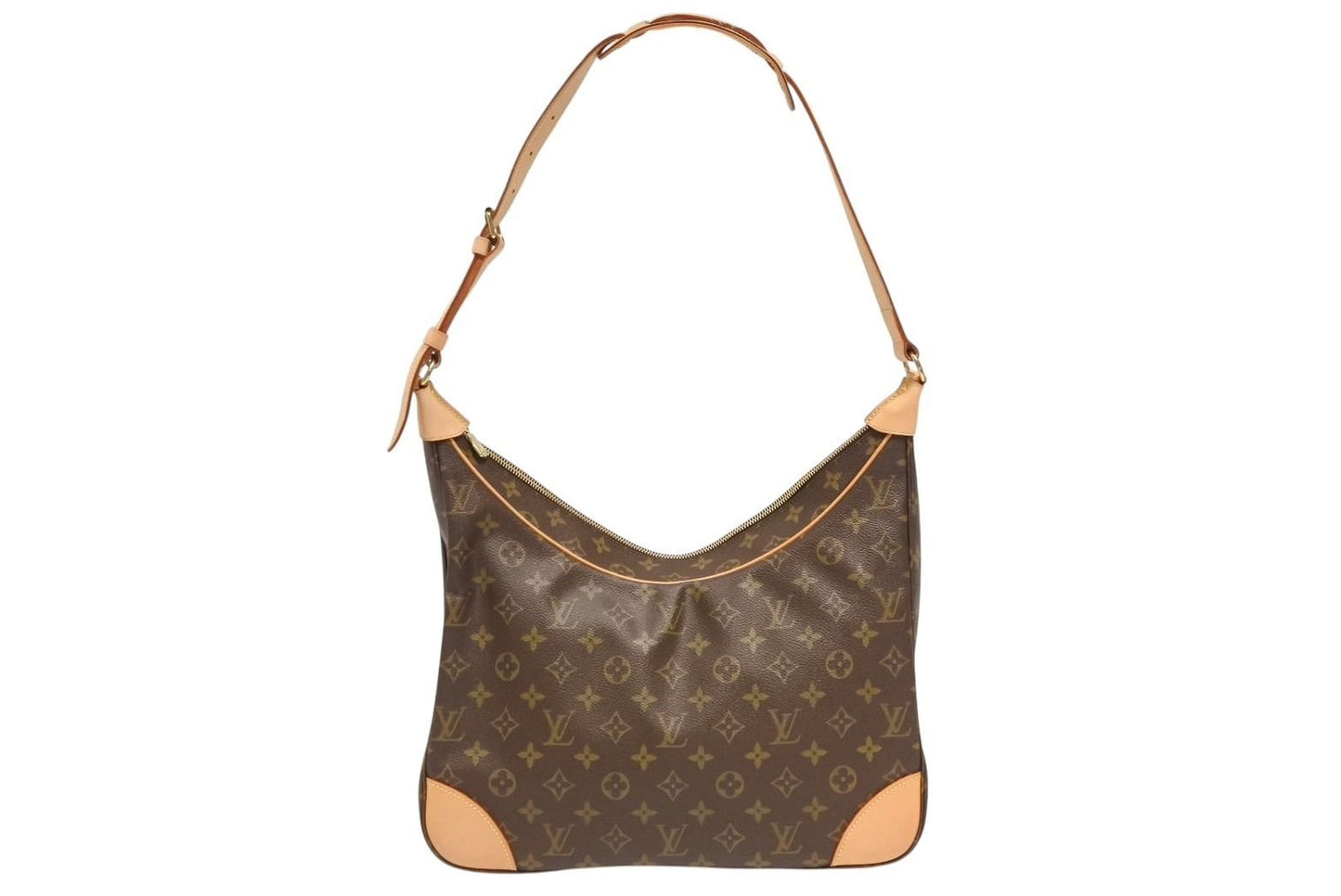 Louis Vuitton Boulogne 35 Shoulder Bag Vachetta Leather Brown Gold 4