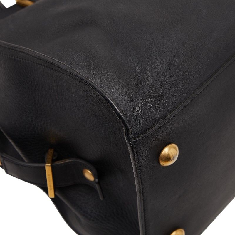 Saint Laurent Ring Leather Black