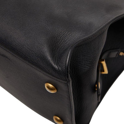 Saint Laurent Ring Leather Black