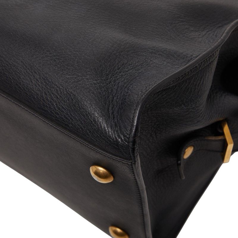 Saint Laurent Ring Leather Black