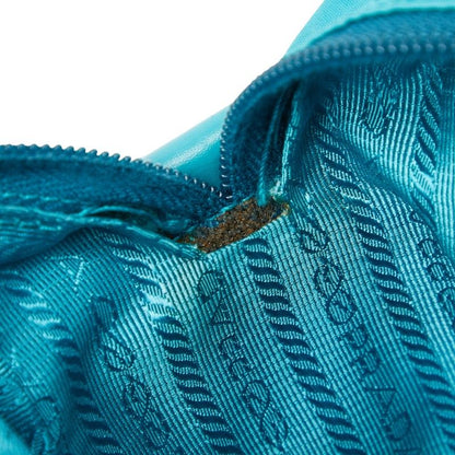 Prada Turquoise Blue Nylon Shoulder Bag