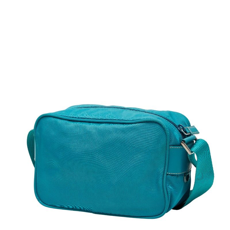 Prada Turquoise Blue Nylon Shoulder Bag