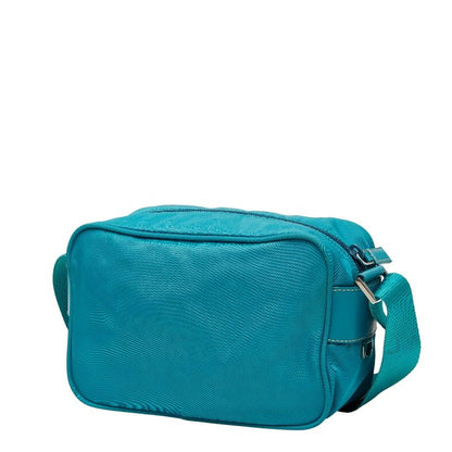 Prada Turquoise Blue Nylon Shoulder Bag