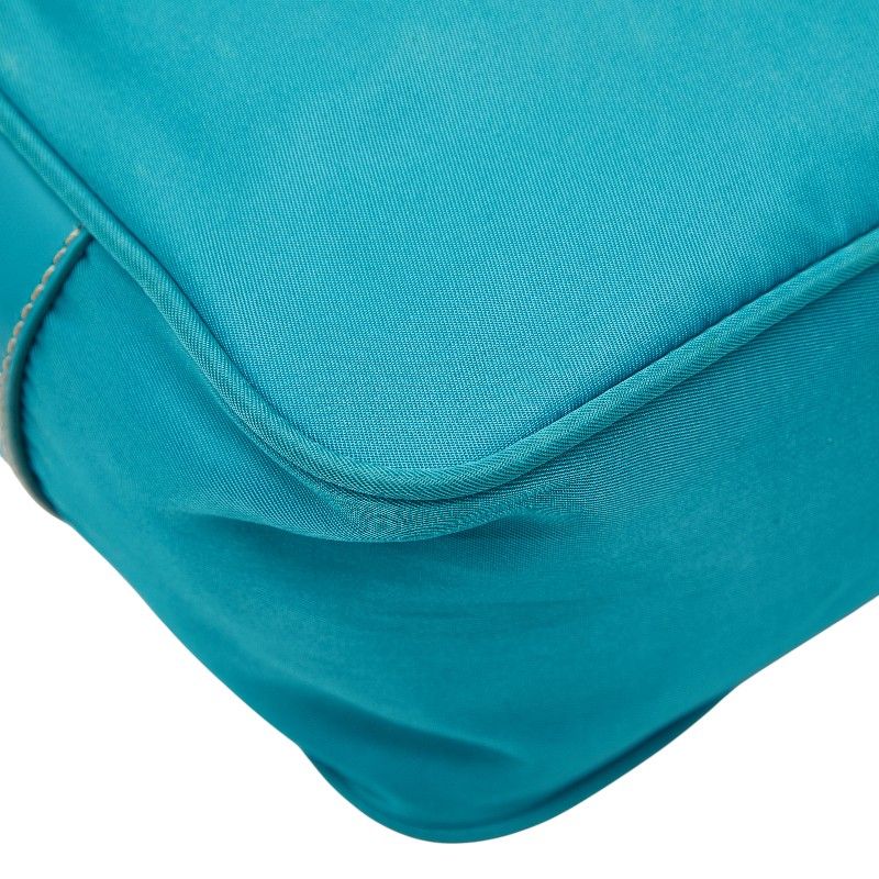 Prada Turquoise Blue Nylon Shoulder Bag