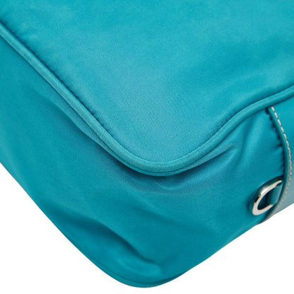 Prada Turquoise Blue Nylon Shoulder Bag