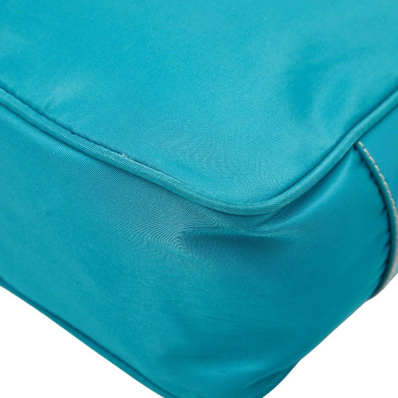 Prada Turquoise Blue Nylon Shoulder Bag