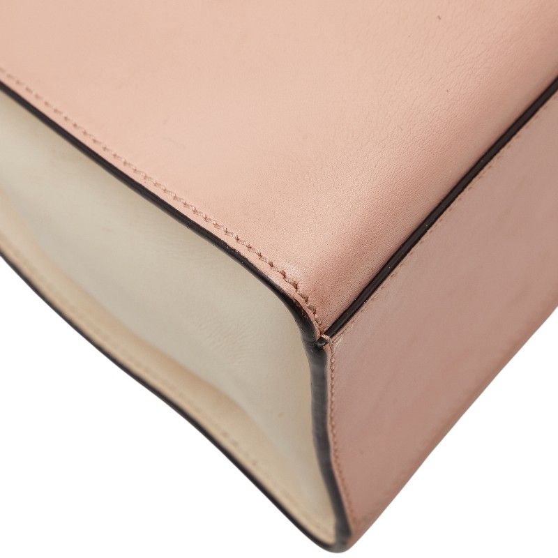 Gucci Bamboo Pearl 2-Way Shoulder Bag Pink Ivory Leather