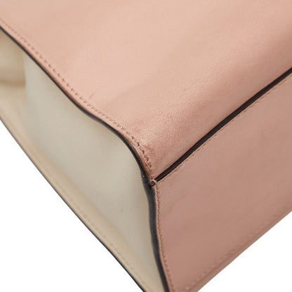 Gucci Bamboo Pearl 2-Way Shoulder Bag Pink Ivory Leather