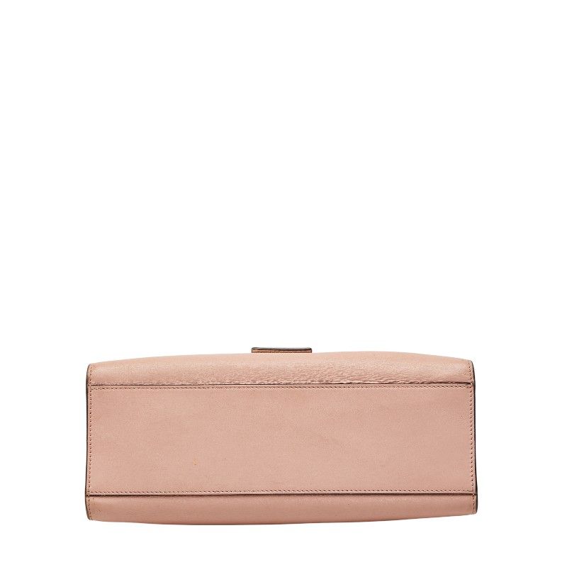 Gucci Bamboo Pearl 2-Way Shoulder Bag Pink Ivory Leather