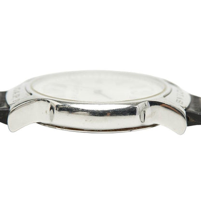 Bvlgari Belt Solotempo Silver Black Silver - Black