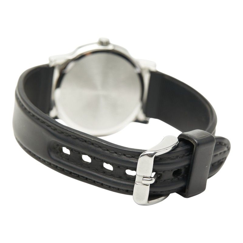 Bvlgari Belt Solotempo Silver Black Silver - Black