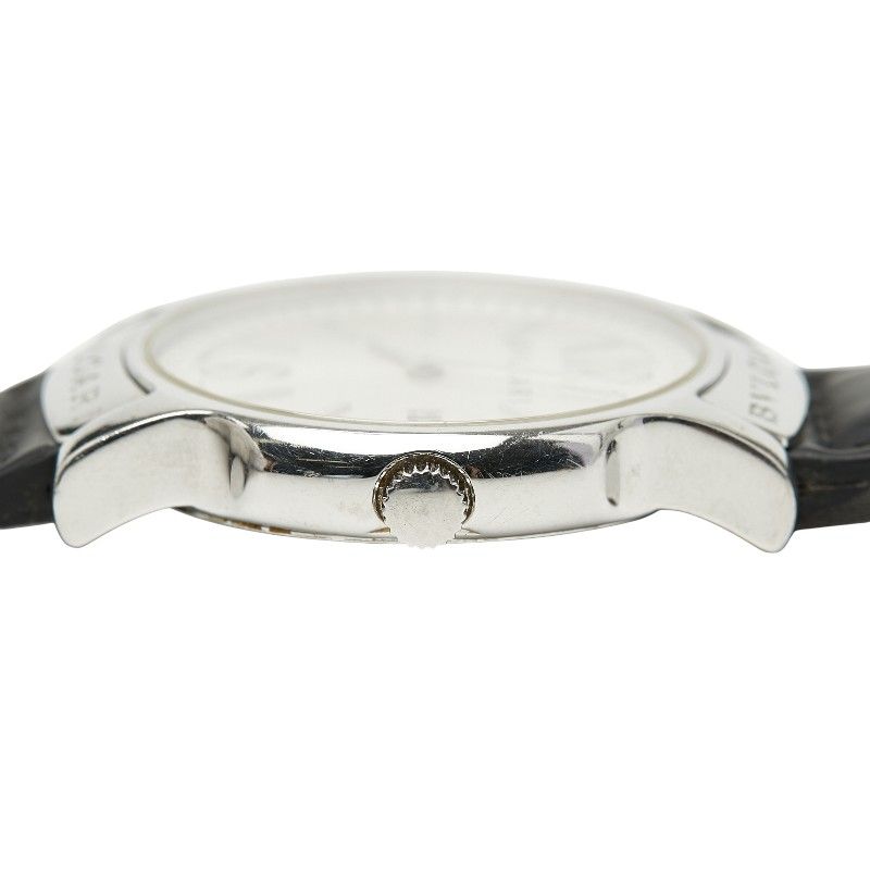 Bvlgari Belt Solotempo Silver Black Silver - Black