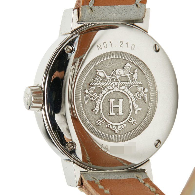 Hermes Nomade Silver Gray Stainless Steel Leather Shoulder Bag