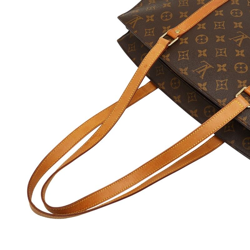 Louis Vuitton Monogram Babylon Brown Leather Tote