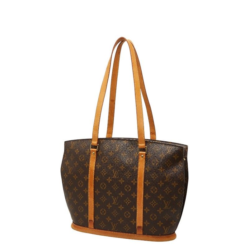Louis Vuitton Monogram Babylon Brown Leather Tote