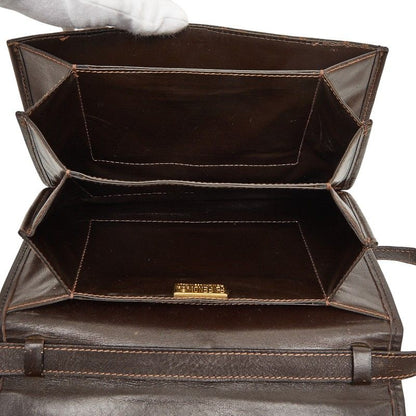 Fendi Zucca Brown Canvas Leather Shoulder Bag