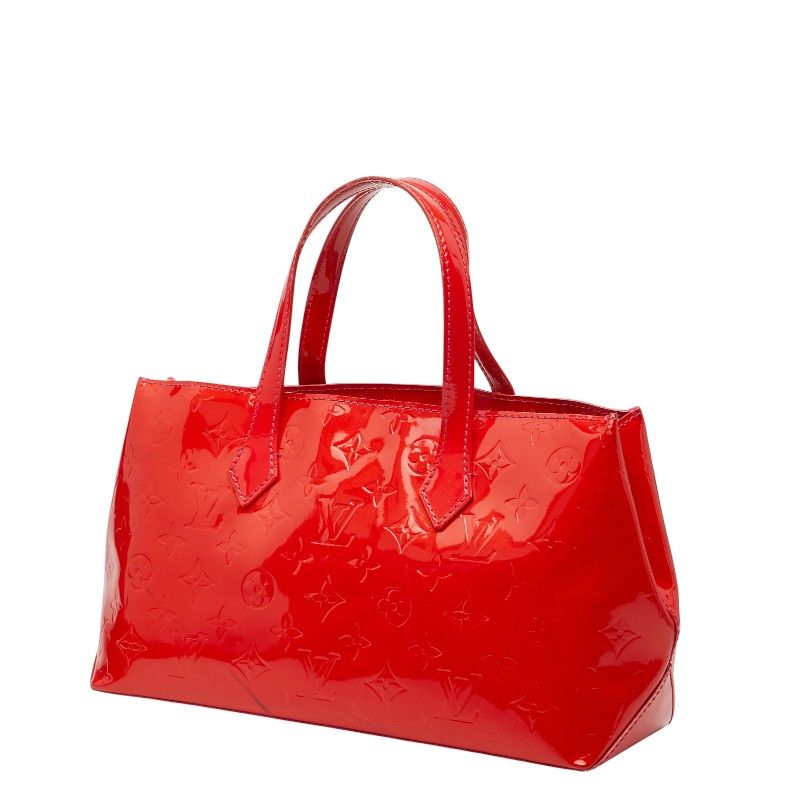 Louis Vuitton Monogram Vernis Wilshire PM Pomme D'amour Red Patent Handbag