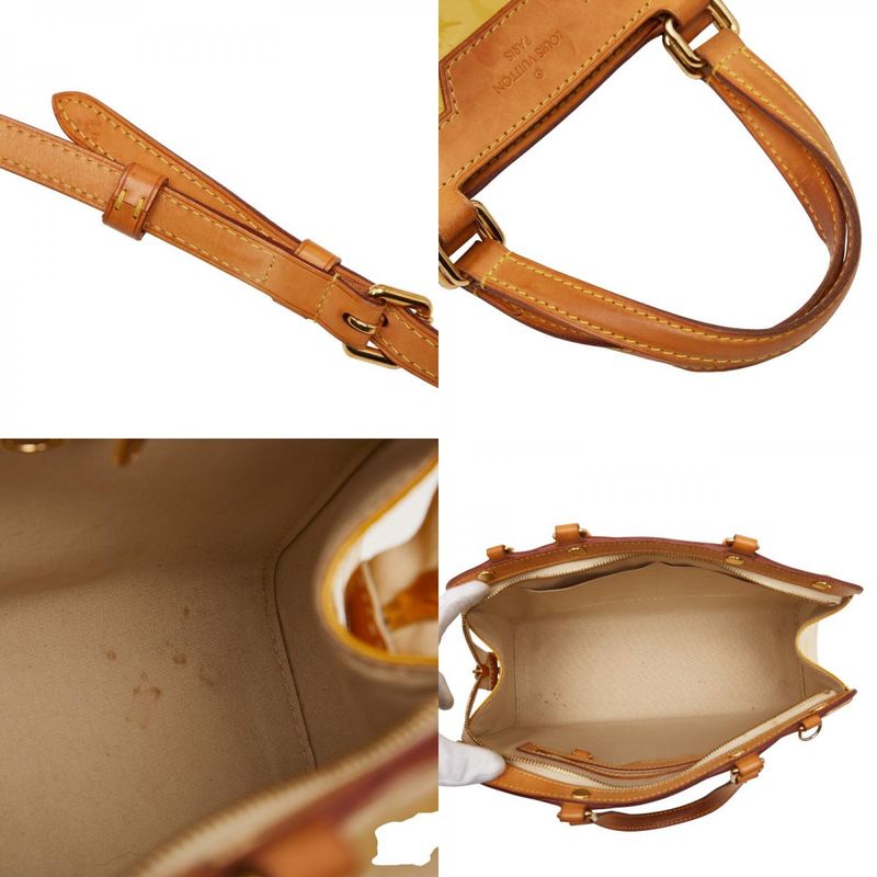 Louis Vuitton Monogram Vernis MM 2-Way Shoulder Bag Citrine Yellow