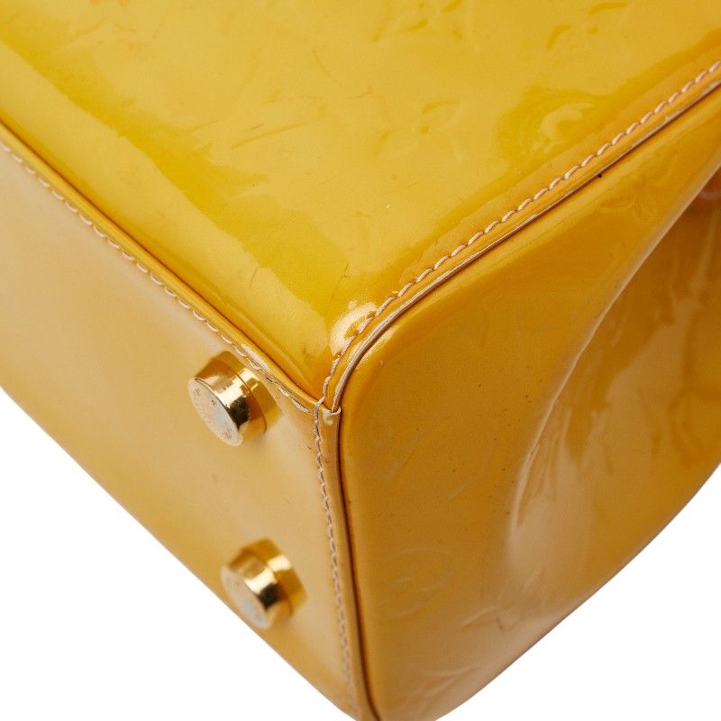 Louis Vuitton Monogram Vernis MM 2-Way Shoulder Bag Citrine Yellow