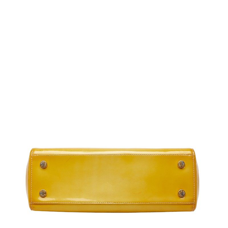 Louis Vuitton Monogram Vernis MM 2-Way Shoulder Bag Citrine Yellow