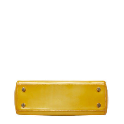 Louis Vuitton Monogram Vernis MM 2-Way Shoulder Bag Citrine Yellow