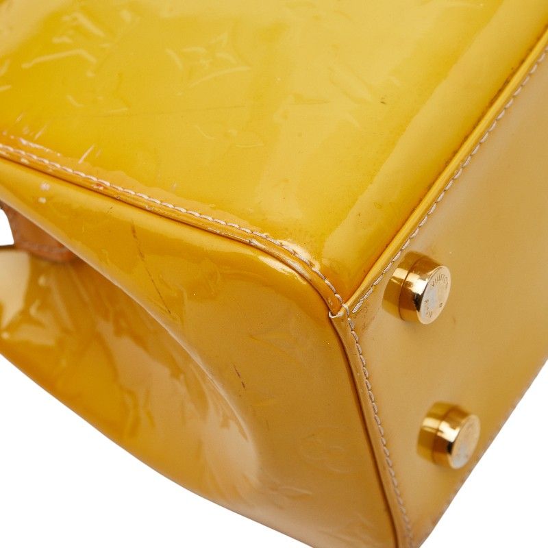 Louis Vuitton Monogram Vernis MM 2-Way Shoulder Bag Citrine Yellow