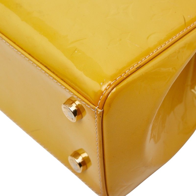Louis Vuitton Monogram Vernis MM 2-Way Shoulder Bag Citrine Yellow