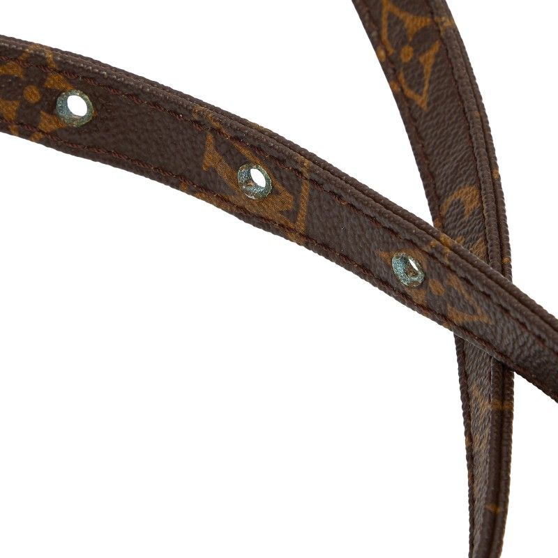Louis Vuitton Monogram Danube Crossbody Shoulder Bag Brown Leather
