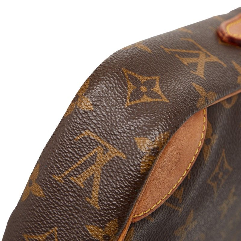 Louis Vuitton Monogram Danube Crossbody Shoulder Bag Brown Leather