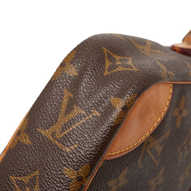 Louis Vuitton Monogram Danube Crossbody Shoulder Bag Brown Leather