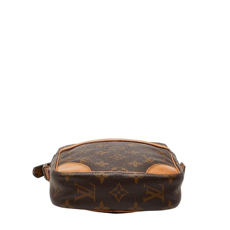 Louis Vuitton Monogram Danube Crossbody Shoulder Bag Brown Leather