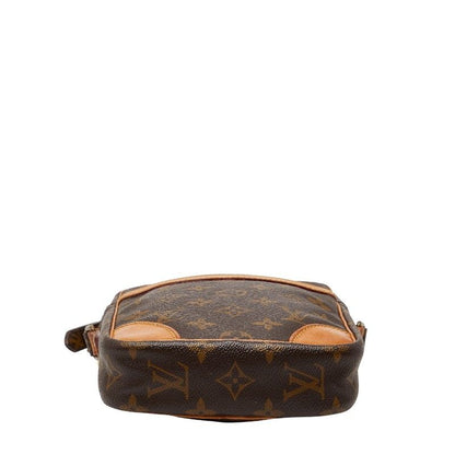 Louis Vuitton Monogram Danube Crossbody Shoulder Bag Brown Leather